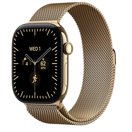 Apple Watch S12 Cellular 46mm Radiant Gold Titanium Case with Radiant Gold Milanese Loop - S/M
