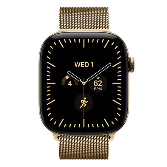 Apple Watch S12 Cellular 46mm Radiant Gold Titanium Case with Radiant Gold Milanese Loop - S/M