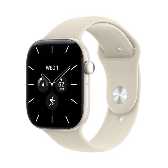 Apple Watch S12 Cellular 42mm Pearl White Ceramic Case with Sand Sport Band - S/M