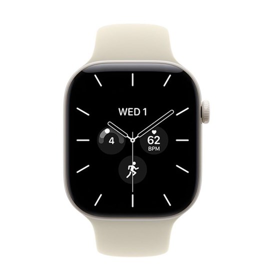 Apple Watch S12 Cellular 42mm Pearl White Ceramic Case with Sand Sport Band - S/M