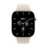 Apple Watch S12 Cellular 42mm Pearl White Ceramic Case with Sand Sport Band - M/L