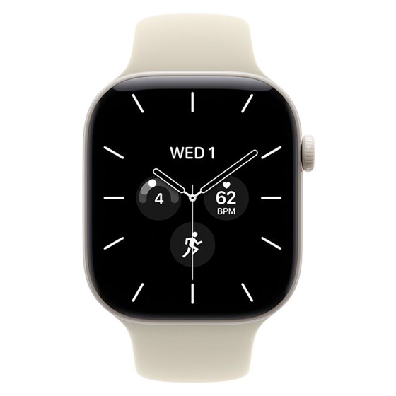 Apple Watch S12 Cellular 46mm Pearl White Ceramic Case with Sand Sport Band - M/L