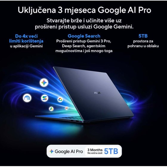 ASUS Zenbook 14 UX3480QA-U1102W, 90NB19K1-M00A60, 14" WUXGA OLED, Snapdragon X X1E 26 100, 16GB LPDDR5X, 256GB M.2 NVMe SSD, W11H, Qualcomm Adreno GPU