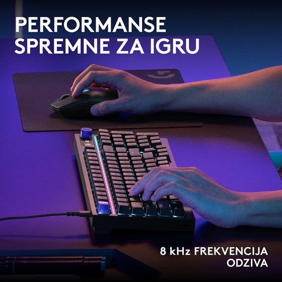 Tipkovnica Logitech G316 X 98 Crna