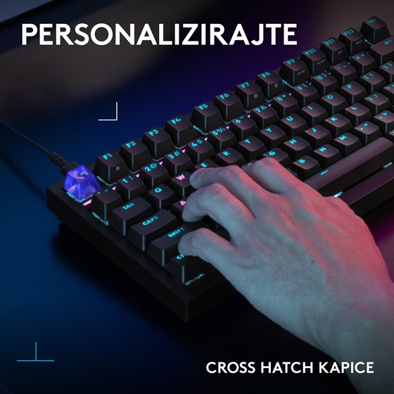 Tipkovnica Logitech G316 X 98 Crna