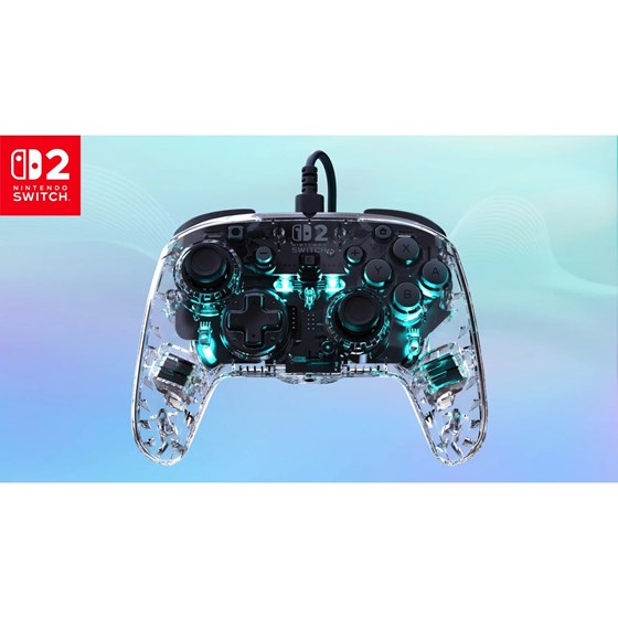 TURTLE BEACH SWITCH 2 WIRED AFTERGLOW CONTROLLER CLEAR
