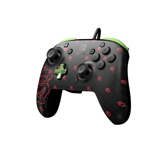 PDP SWITCH 2 & 1 REMATCH WIRED CONTROLLER - BOWSER GLOW IN THE DARK