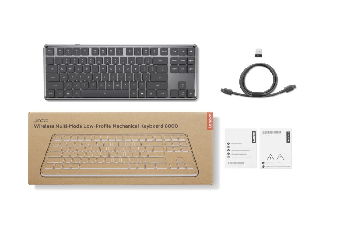Tipkovnica Lenovo Wireless Multi-Mode Low-Profile Mechanical Keyboard 8000-Slovenian