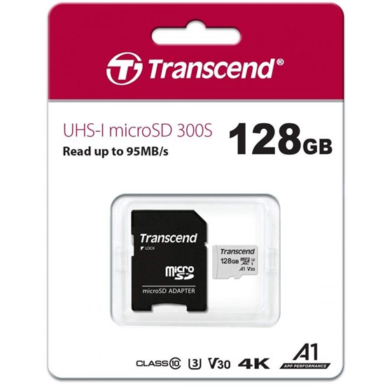 Memorija microSD 128GB Transcend HC Class UHS-I U3 300S P/N: TS128GUSD300S-A