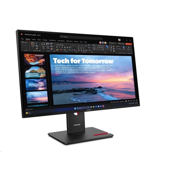 Monitor Lenovo ThinkVision T27QD-40, 64AAGAT2EU,  27" QHD IPS, 350cd/m2, 48-120Hz 4ms, 3x USB-A, 2x USB-C,  HDMI, 2x DP, RJ-45, 3Y