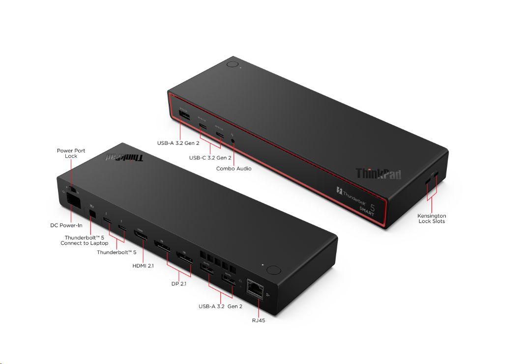 Docking station Lenovo ThinkPad Thunderbolt 5 Smart Dock 7500 Dock, PN: 40BA0265EU