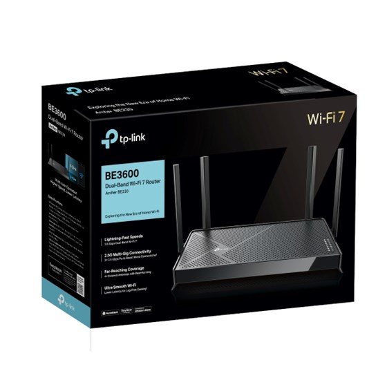 TP-Link Archer BE230, BE3600 Dual Band Wi-Fi 7 Router