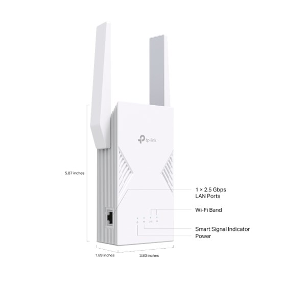 TP-Link RE235BE, BE3600 Dual-Band Wi-Fi 7 Range extender 