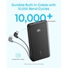 Anker Zolo Powerbank 10.000 mAh, 22.5W sa ugrađenim kablom USB-C, crni