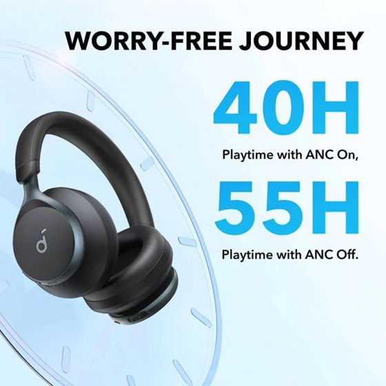 Anker Soundcore Space One naglavne Bluetooth slušalice, crne