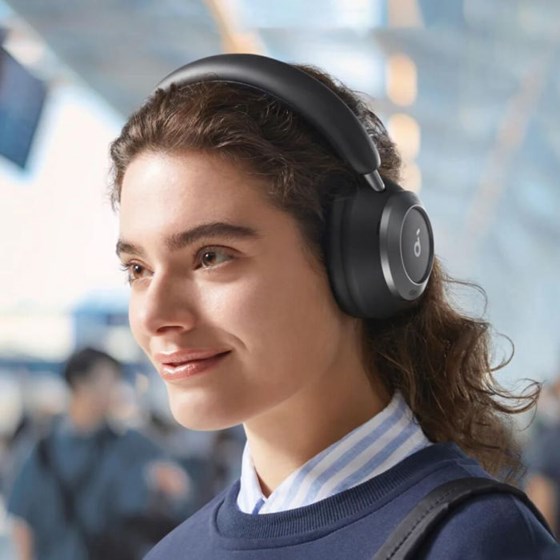 Anker Soundcore Space One Pro naglavne bežične slušalice, crne