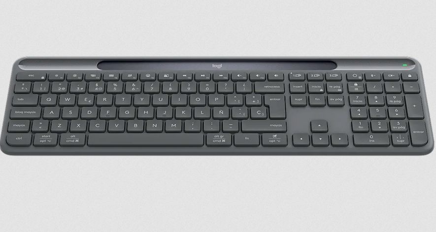 Tipkovnica Logitech Slim Solar+ for Business - GRAPHITE - 2.4GHZ/BT