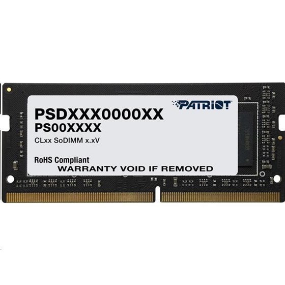 Memorija za laptope, 8GB (1 x 8GB) DDR4 3200 MHz, Patriot Signature Line, PSD48G320081S