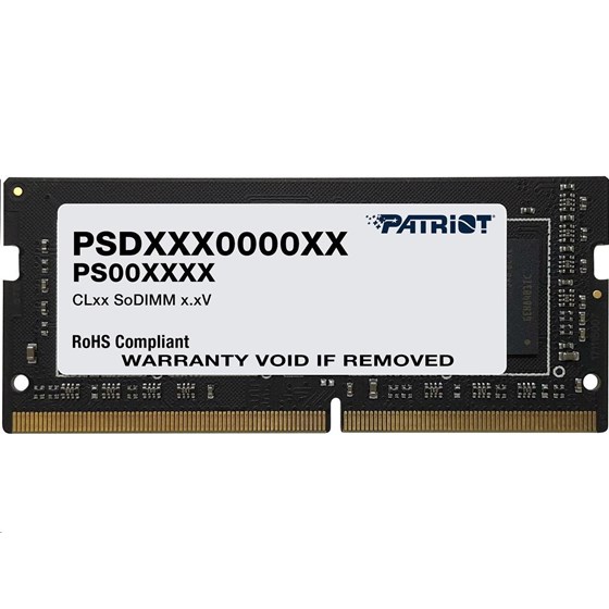 Memorija za laptope, 16GB (1 x 16GB) DDR4 3200 MHz, Patriot Signature Line, PSD416G320081S