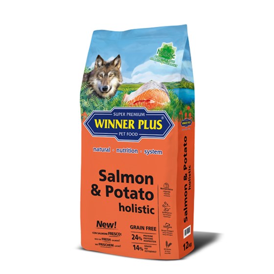 WP HOLISTIC losos & krumpir WINNER PLUS HOLISTIC bez žitarica, Pakiranje 2kg