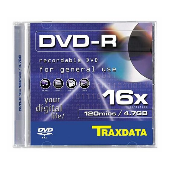 Medij Traxdata DVD-R 4.7GB 16x Box 1kom P/N: 907344ATRA005
