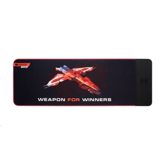 Gaming Mouse Mat with wireless charger, with RGB LED (ČIŠĆENJE ZALIHA) P/N: CND-CMPW7