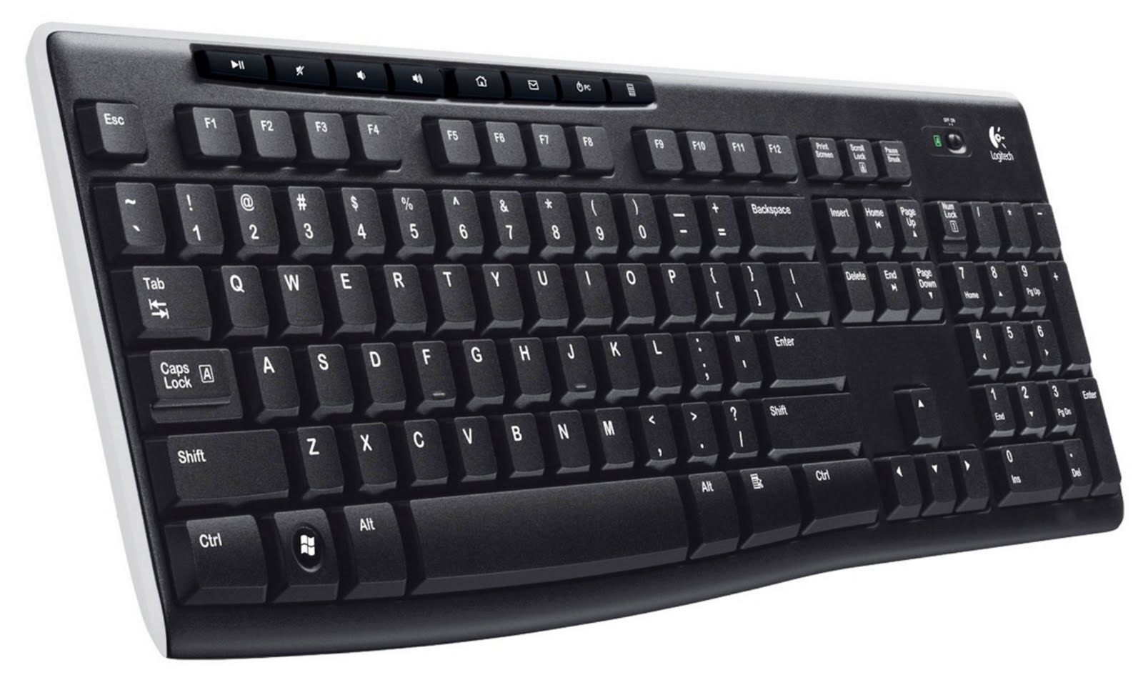 Tipkovnica Bežična Logitech K270 Crna PN: 920-003738
