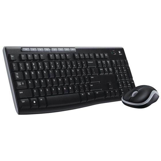 Tipkovnica i miš Bežična Logitech MK270 Wireless Desktop USB crna P/N: 920-004532