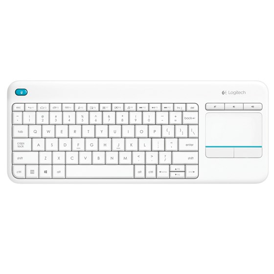 Tipkovnica Bežična Logitech K400+ Wireless Touch Bijela P/N: 920-007146