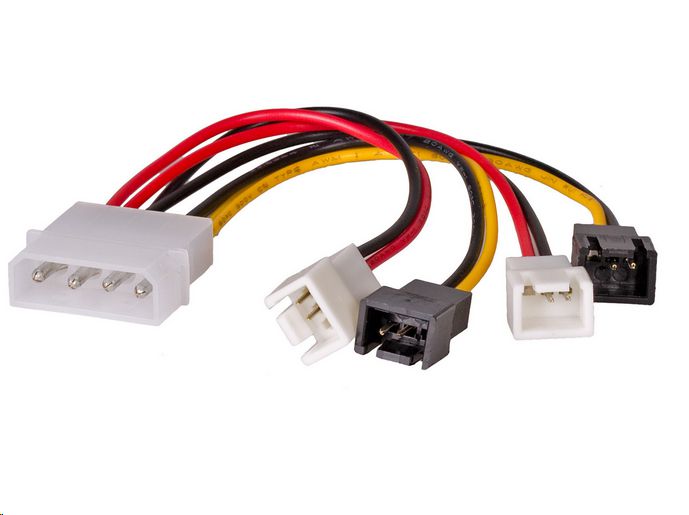 Adapter za napajanje ventilatora Molex na 3-pin P/N: AK-CA-34