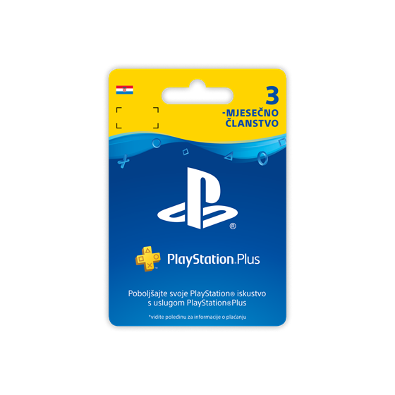Sony PlayStation Plus Card 90 Days Hanger P/N: 9810643 