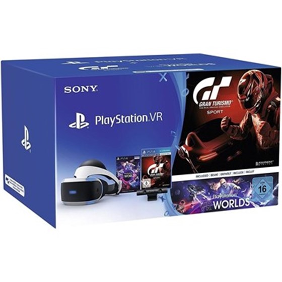 Sony Playstation VR + VR Worlds + PS4 Kamera v2 + Gran Turismo Sport P/N: 9950066