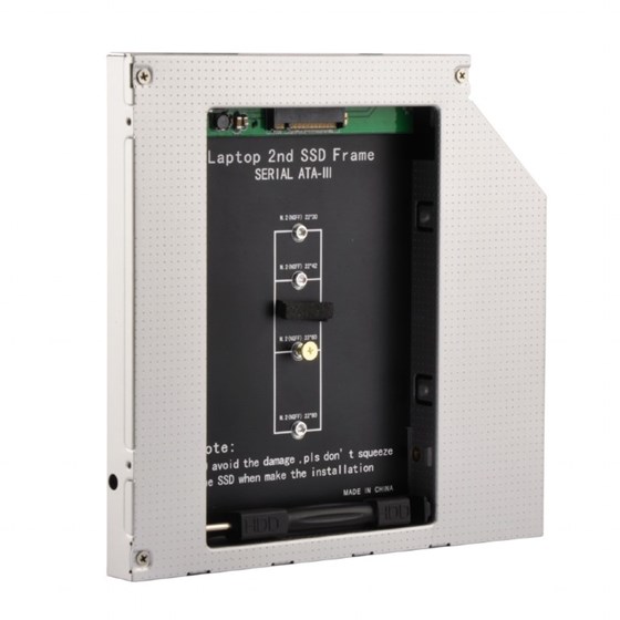 Interna ladica Gembird slim 9.5mm za prijenosnike za M.2 SSD P/N: A-SATA95M2-01