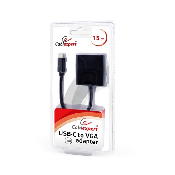 Adapter USB Type-C M - VGA F Gembird P/N: AB-CM-VGAF-01 