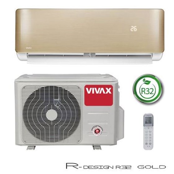 Klima Vivax V design Gold Mirror R32 - inv., 3.81kW P/N: ACP-12CH35AEV R32 GOLD 