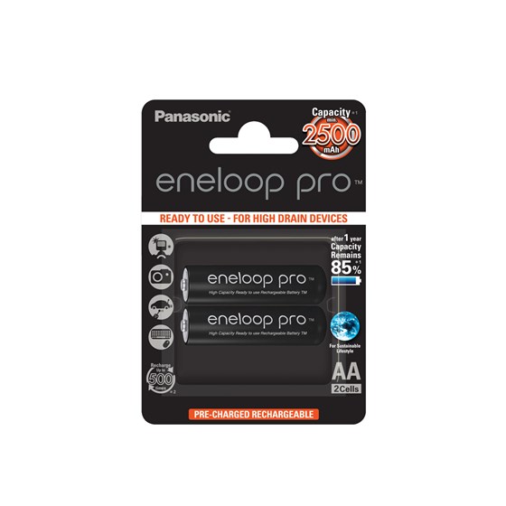 Baterije Eneloop Pro AA 2500 mAh P/N: BK-3HCDE/2BE
