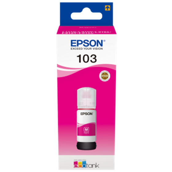 Tinta Epson 103 EcoTank Magenta P/N: C13T00S34A 