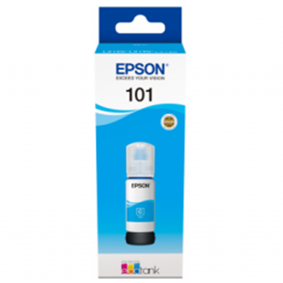 Tinta Epson 101 EcoTank Cyan P/N: C13T03V24A 