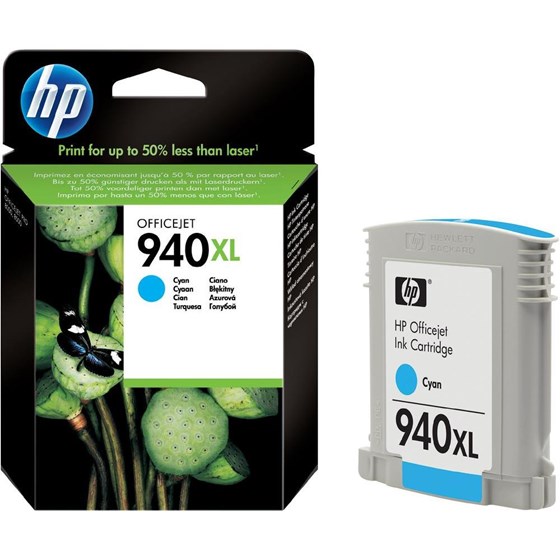 Tinta HP No.940XL Cyan P/N: C4907AE