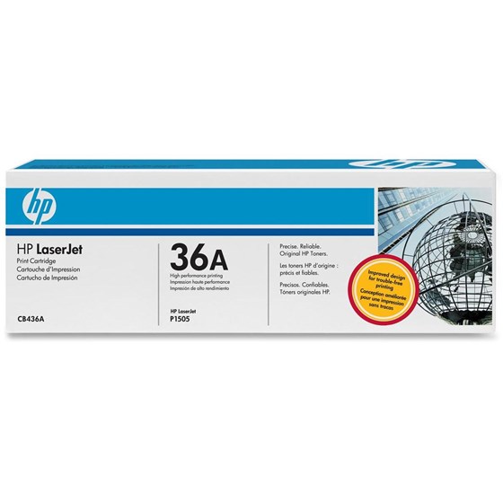 Toner HP LaserJet 36A Black P/N: CB436A