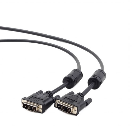 Kabel DVI-D - DVI-D 1.8m Gembird crni P/N: CC-DVI-BK-6 