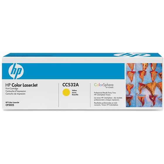 Toner HP LaserJet 304A Yellow P/N: CC532A