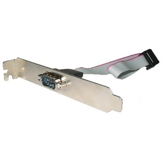 Adapter Serial port receptacle DB9M-DB9F 25cm Gembird P/N: CCDB9RECEPTACLE