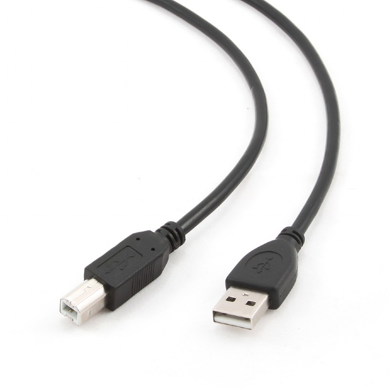 Kabel USB 2.0 - USB B 3m Gembird (printer kabel) Crni P/N: CCP-USB2-AMBM-10