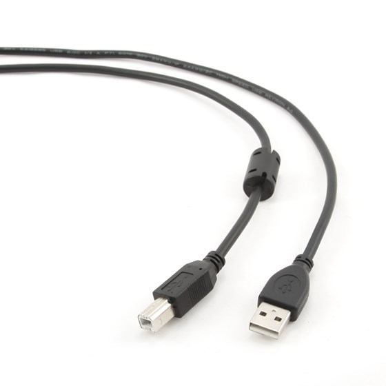Kabel USB 2.0 - USB B 4.5m (printer kabel) Gembird Crni P/N: CCP-USB2-AMBM-15 