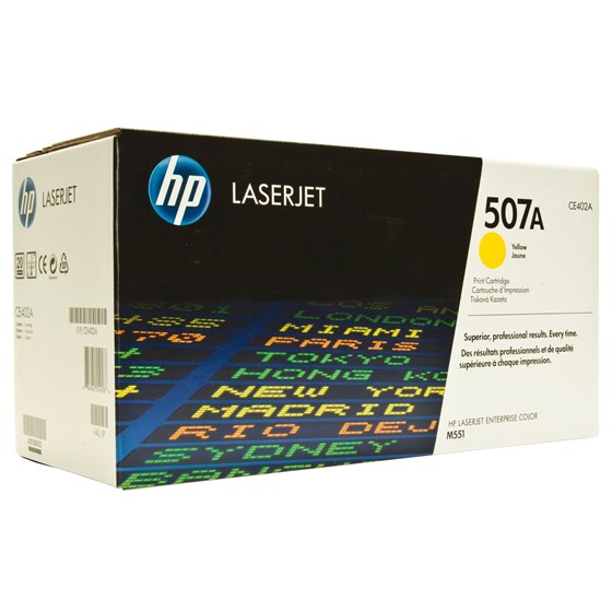Toner HP Color LaserJet 507A Yellow P/N: CE402A 