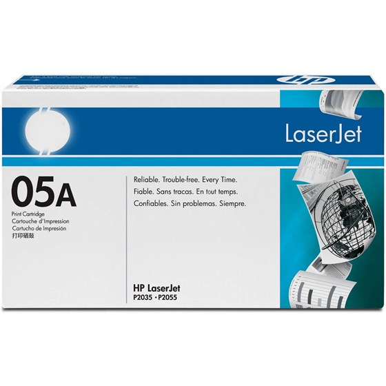 Toner HP LaserJet 05A Black P/N: CE505A 