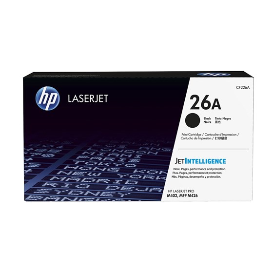 Toner HP LaserJet 26A Black P/N: CF226A 