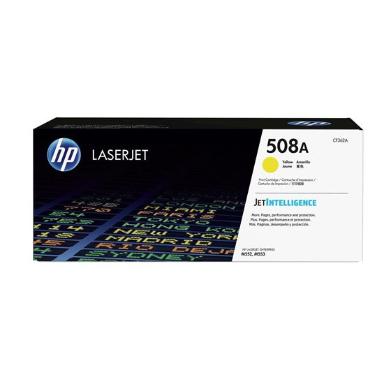 Toner HP LaserJet 508A Yellow P/N: CF362A