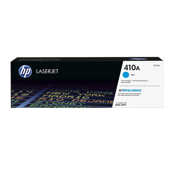 Toner HP Color LaserJet 410A Cyan P/N: CF411A 